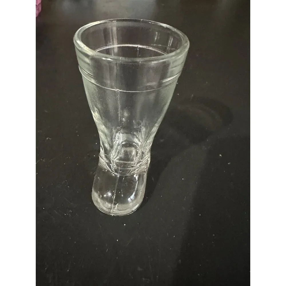MOD DEP Glass Boot Toothpick Holder Bar Shot Vintage Italy Vase Clear